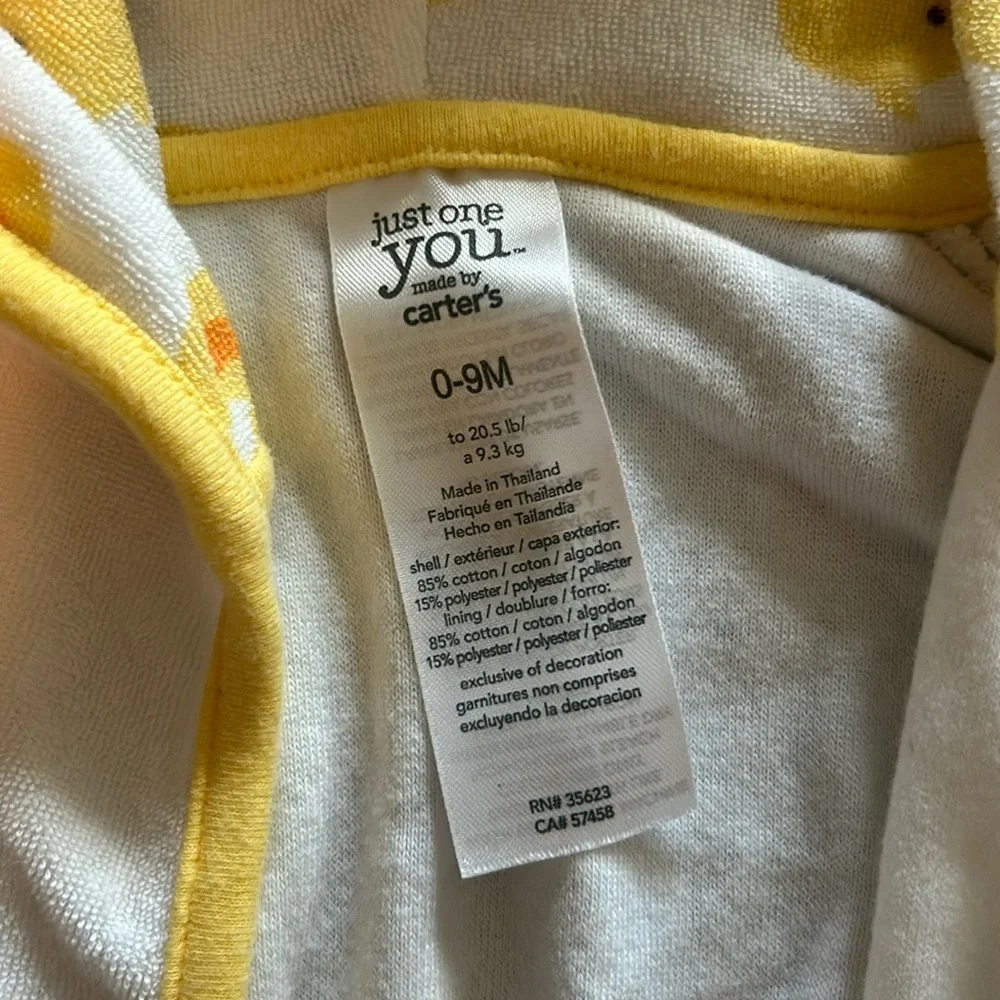 Carter’s Baby Boy’s Robe Sz 0-9M